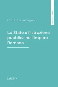 Lo Stato e l'istruzione pubblica nell'Impero Romano_cover