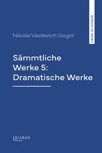 Sämmtliche Werke 5: Dramatische Werke_cover