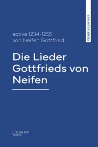 Die Lieder Gottfrieds von Neifen_cover