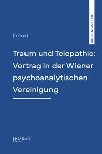 Traum und Telepathie: Vortrag in der Wiener psychoanalytischen Vereinigung_cover