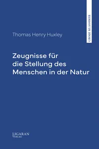 Zeugnisse für die Stellung des Menschen in der Natur_cover