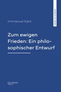 Zum ewigen Frieden: Ein philosophischer Entwurf_cover