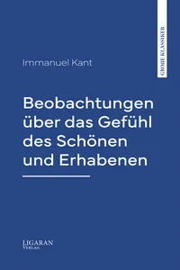 Beobachtungen über das Gefühl des Schönen und Erhabenen_cover
