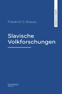 Slavische Volkforschungen_cover