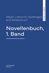 Novellenbuch, 1. Band_cover
