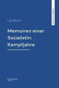 Memoiren einer Sozialistin: Kampfjahre_cover