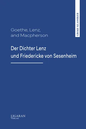 Der Dichter Lenz und Friedericke von Sesenheim