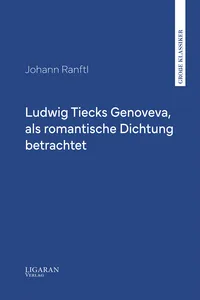 Ludwig Tiecks Genoveva, als romantische Dichtung betrachtet_cover