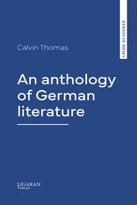 An anthology of German literature_cover