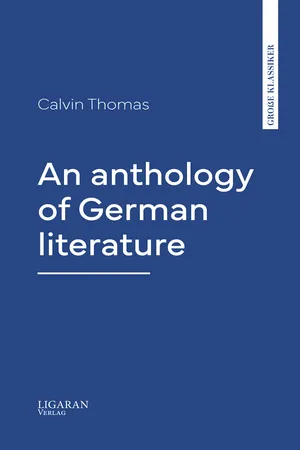 An anthology of German literature