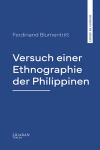 Versuch einer Ethnographie der Philippinen