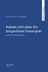 Kabale und Liebe: Ein bürgerliches Trauerspiel_cover