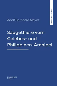 Säugethiere vom Celebes- und Philippinen-Archipel_cover