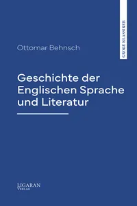 Geschichte der Englischen Sprache und Literatur_cover