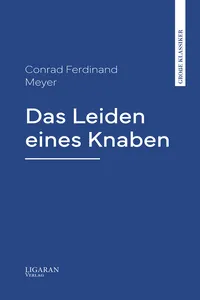 Das Leiden eines Knaben_cover