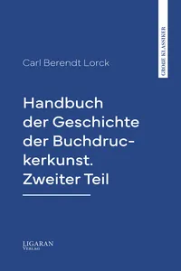 Handbuch der Geschichte der Buchdruckerkunst. Zweiter Teil_cover