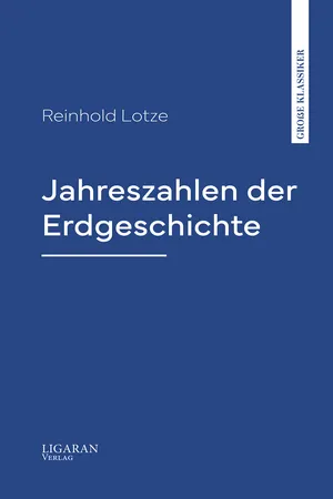 Jahreszahlen der Erdgeschichte
