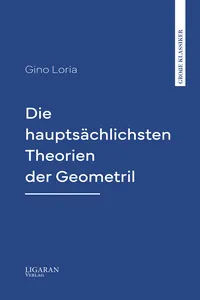 Die hauptsächlichsten Theorien der Geometrie_cover