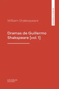 Dramas de Guillermo Shakspeare [vol. 1]_cover