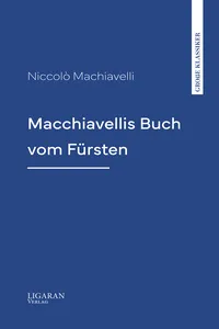 Macchiavellis Buch vom Fürsten_cover
