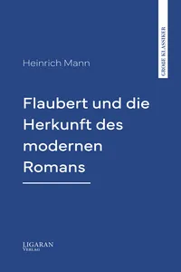 Flaubert und die Herkunft des modernen Romans_cover
