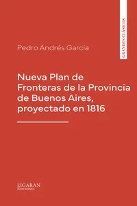 Nueva Plan de Fronteras de la Provincia de Buenos Aires, proyectado en 1816