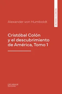 Cristóbal Colón y el descubrimiento de América, Tomo 1_cover