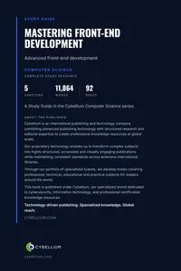 Mastering Front-end development_cover