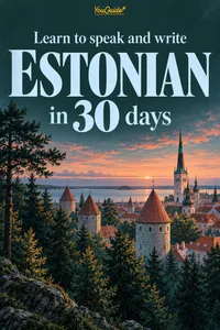 Learn to speak and write Estonian in 30 days_cover