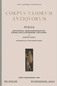 Corpus Vasorum Antiquorum. Italia, 83. Fasc. IV. Ruvo di Puglia_cover