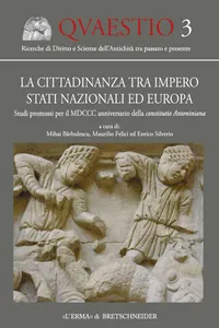 La cittadinanza tra impero, stati nazionali ed Europa_cover
