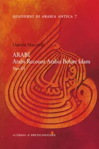 ARABI. Arabs Recount Arabia Before Islam. Part III_cover
