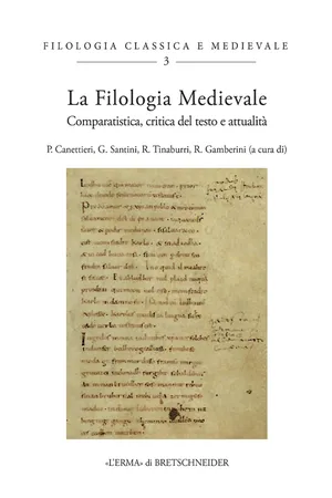 La Filologia Medievale
