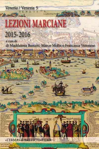 Lezioni Marciane 2015-2016. Venezia prima di Venezia_cover