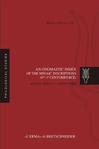 An Onomastic Index of the Minaic Inscriptions_cover