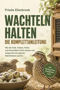 Wachteln halten - Die Komplettanleitung: Wie Sie Stall, Voliere, Futter und Gesundheit sicher planen und artgerecht mit eigenen Wachteleiern starten - inkl. 30-Tage-Plan, Checklisten uvm._cover