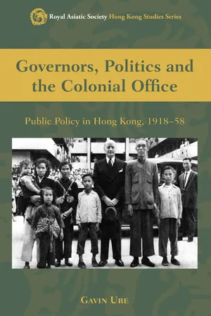Governors, Politics and the Colonial Office