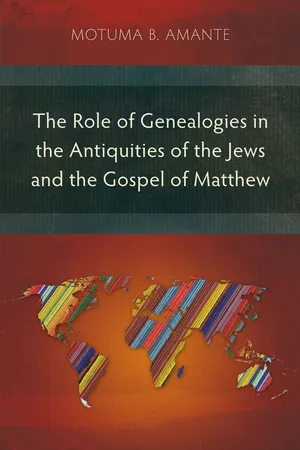 The Role of Genealogies in the Antiquities of the Jews and the Gospel of Matthew