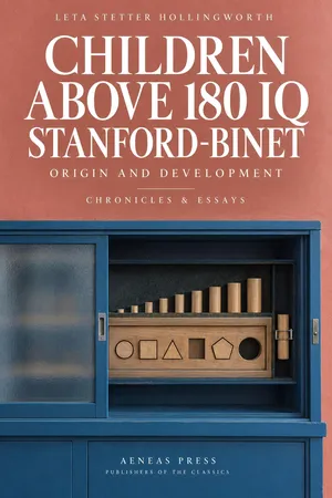 Children Above 180 IQ Stanford-Binet