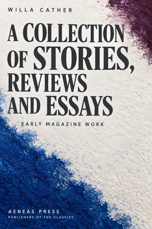 A Collection of Stories, Reviews and Essays