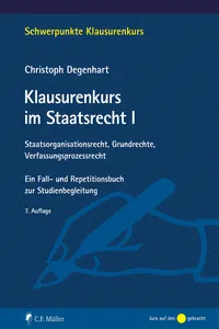 Klausurenkurs im Staatsrecht I_cover