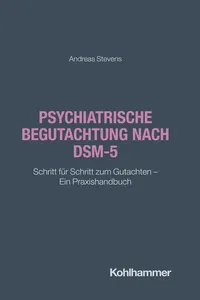 Psychiatrische Begutachtung nach DSM-5_cover