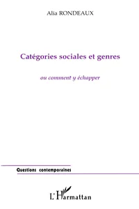 CATEGORIES SOCIALES ET GENRES OU COMMENT Y ECHAPPER_cover