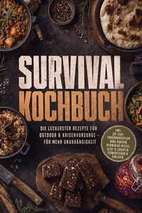Survival Kochbuch: Die leckersten Rezepte für Outdoor & Krisenvorsorge – für mehr Unabhängigkeit – inkl. 30-Tage-Ernährungsplan, Ohne Kochen, Pemmikan-Riegel, Glut & Erdofen, Fermentieren & Einlegen_cover