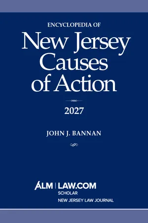 Encyclopedia of New Jersey Causes of Action 2027