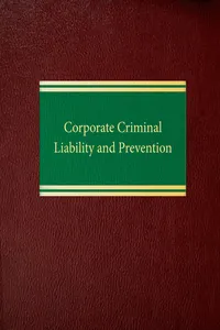 Corporate Criminal Liability and Prevention
