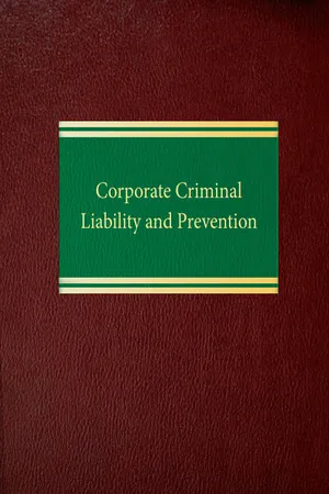 Corporate Criminal Liability and Prevention