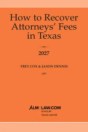 How to Recover Attorneys’ Fees in Texas 2027