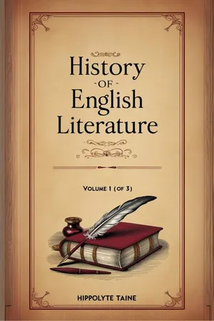History of English Literature Volume 1 (of 3)