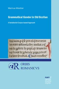 Grammatical Gender in Old Occitan_cover